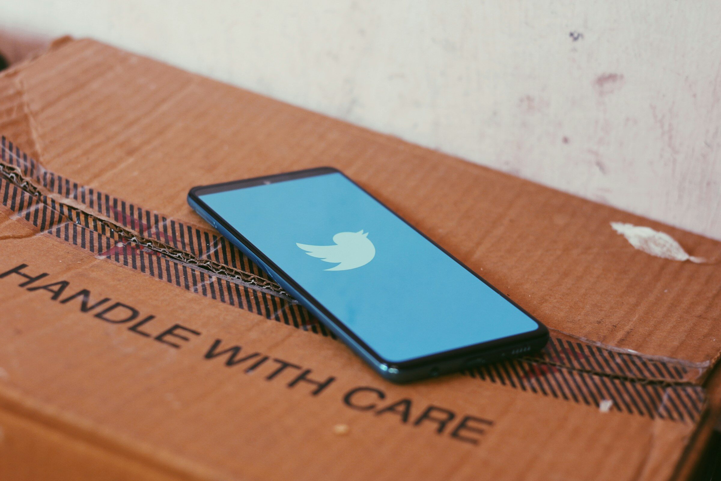 A tablet on a wooden table