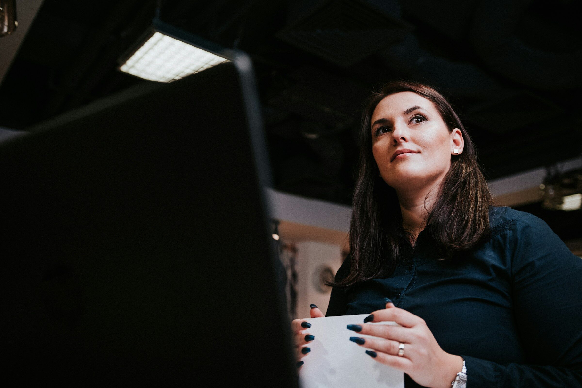 Checking a figure on a printout away from the screen