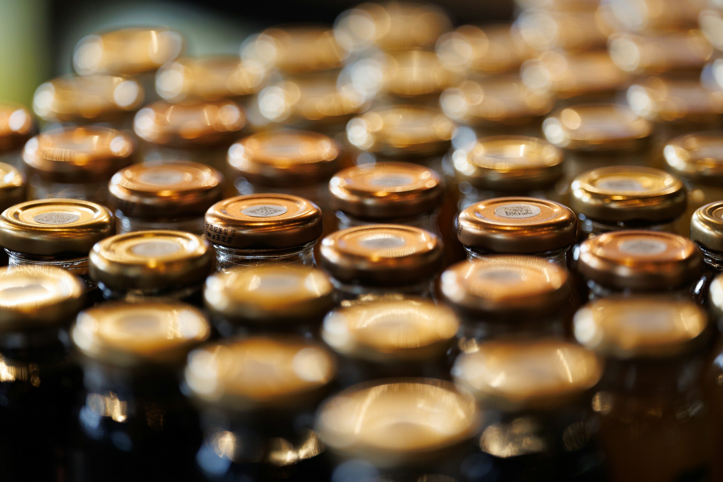 Bottle caps ready for a bottling batch