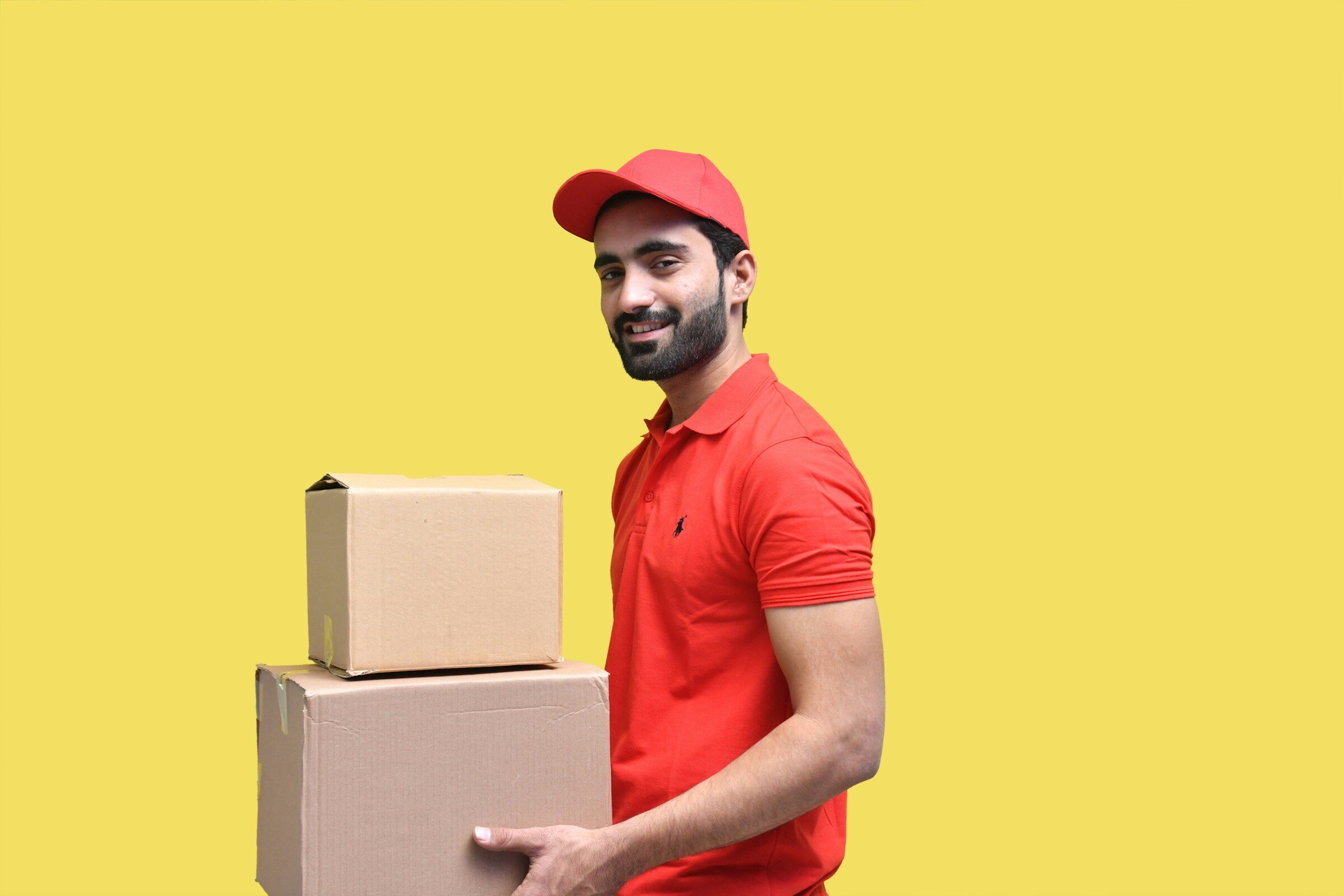 Carrying a delivered parcel