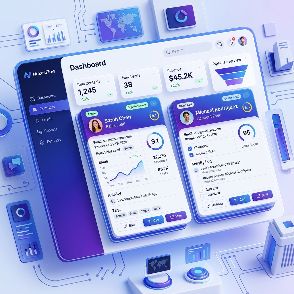 Custom CRM Portal Interface