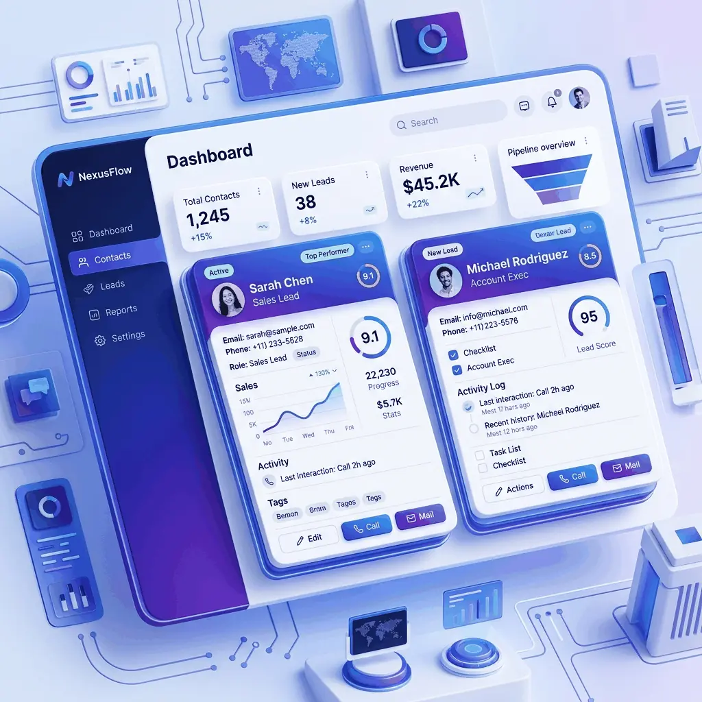 Custom CRM Portal Interface