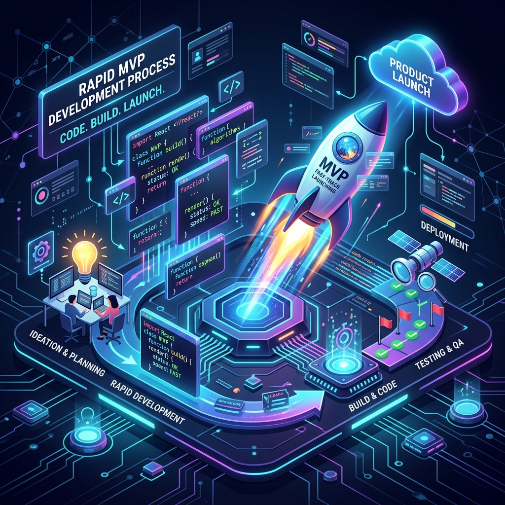 MVP Development Process Illustration